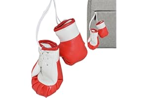 woyufen Mini Boxing Gloves | Hang Mini Boxing Gloves for Car Mirror - Miniature Cutting Gloves Bag Keychain Cute Ornament Car Decoration Accessories for Men and Women