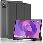 ProCase Case for Lenovo Idea Tab Pro (2025) 12.7" TB-373FU/TB-375FC, Protective Case with Pen Holder and Full Camera Protecti