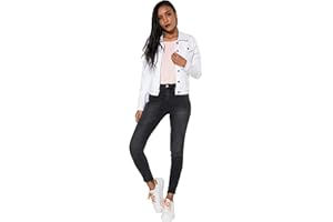 Crazy Age Damen Jeansjacke Blazer Übergangsjacke Sommer Jacke