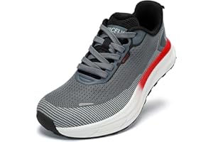 Kricely Zapatillas Trail Running Hombre de Ancho Extra Calzado de Correr en Montaña Antideslizantes Zapatillas de Trekking Ligeras Zapatos Deportivo de Exterior