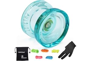 MAGICYOYO Yoyo reattivo professionale per principianti bambini ad adulti regalo Magic Yoyo K2 Yo-yo di plastica con corde Yo Yo, guanto Yo, sacchetto kit, Verde