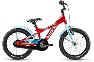 S’COOL S'COOL XXlite Kinderfahrrad | 16 und 18 Zoll Fahrrad für Kinder und Jugendliche | Fahrrad für Jungen mit sportlicher Sitzposition | Kinderfahrrad mit hochwertigen Komponenten