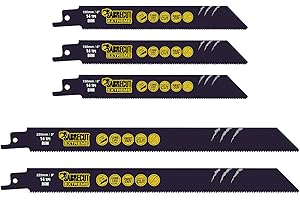 5 x SabreCut SCRSK5BF 150mm 225mm 14 TPI S922BF S1122BF Brzeszczoty do piÅ‚ szablastych do szybkiego ciÄ™cia drewna i metalu