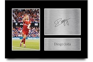 HWC Trading A4 Diogo Jota Liverpool Gifts Printed Signed Autograph Picture for Fans and Supporters - A4