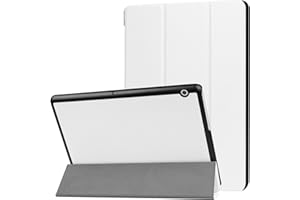 LOBWERK WiTa-Store Étui de protection intelligent fin pour Huawei MediaPad T3 10 9.6" Étui avec fonction de mise en veille/marche automatique + stylet Weiß