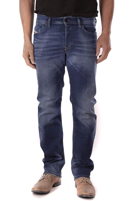 DIESEL Braddom Wash 0888P Regular Slim Carrot - blue, size: 27W 