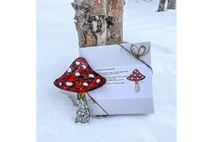 DEYSEN Mountain Range Glass Mosaic DIY Kit, DIY Mosaic Kit Home Decor, Mosaic Crafts Materials Package, Glass Mosaic Kits for Adults, Mosaics Home Decor, Creative Gift for Craft Lovers with Card (Mushroom)