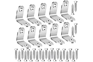 ANKKY Equerre Fixation 25Pcs 90 Degré Angle Droit Support 30mmx30mm Équerre de Fixation Équerre de Coin en Acier Inox Suppor avec 50 Pcs Vis pour la fixation de étagères ou réparer des meubles