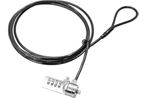 YACSEJAO Câble antivol pour ordinateur portable et autres appareils avec fente de verrouillage - 1,8 m