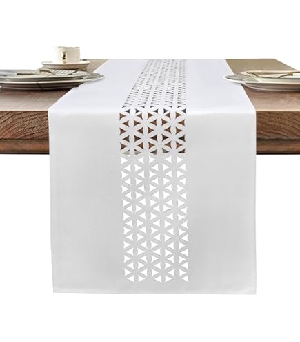 Runner da Tavolo in Lino di Macramè,Beige Boho Runner Tavola con Nappe Fatte a Mano,in Stile Naturale Retrò , Decorazione per Tavolo da Pranzo, per Matrimoni, Picnic, Feste, Cucina - 30 x