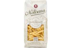 La Molisana - Mezze Penne Rigate n. 19, Pasta Classica da Solo Grano Italiano, Trafilata al Bronzo, Ricca di Fibre e Gusto Deciso, Confezione da 500 g