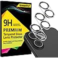 4youquality [3-Pack Camera Lens Protector for iPhone 16 (6.1-Inch) & iPhone 16 Plus (6.7-Inch), 9H Tempered Glass, [LifetimeSupport][Case-Friendly][Anti-Scratch][Does Not Affect Night Shots]