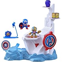 Marvel Hasbro Stunt Squad, Crane Smash, playset con Spider-Man e