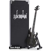 Réplique Miniature Guitare Dimebag Darrell Lightning - 25cm, Bois/Métal, Avec Support