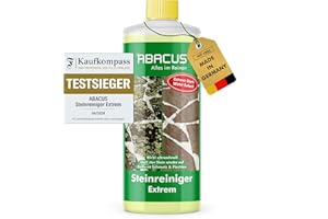 ABACUS® Almo Speed Stone Cleaner Extreme, Intensive Stone Cleaner for Outdoor Use with Immediate Effect, Removes Immediately Dirt, Green Growth, Lichens on Stones, Stone Cleaner Intensive Exterior