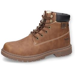 Dockers By Gerli Herren Combat Boots – Halbstiefel Aus Wildleder, Schnürbar, Flache Sohle