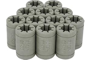 3D FREUNDE Original Igus RJ4JP-01-08 Rodamiento de deslizamiento Upgrade para LM8UU Rodamientos para impresora 3D reprap mendel Anet A8 A6 makerbot mk8 creality flash forge, 12 piezas