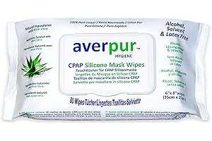 CPAP Reinigungstücher, 80 averpur ™ Maskentücher mit Aloe Vera,100% reine Baumwolle