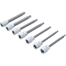 Blue Spot XZN-Stecknuss-Set 7-teilig – Extra Lang, Chrom-Vanadium-Stahl