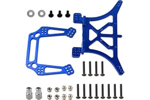 Vgoohobby Aluminum Alloy Front & Rear Shock Tower Mounts 2WD Upgrade Parts Compatible with Traxxas 2WD Slash Rustler VXL Bandit XL5 1/10 RC Car (Blue)