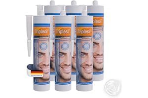 TRIPLESIL GP Mastic Silicone-Haute Température 6x310 ml - Étanchéité Sanitaire et Extérieure- Idéal pour Intérieur et Extérieur- joint salle de bain-Sanitary Silicone sealant for indoor&outdoor use-(blanc)