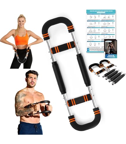 Saker Twister Arm Trainer, 40-100Lb Barra Twister di Potenza Regolabile