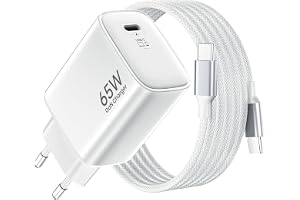 HYDOOD USB C laddare 65W,GaNII USB C nätaggregat PPS snabbladdare för Phone | USB C nätadapter med USB C laddningskabel 2M för i Phone 17 Pro Max/16/15,Macb00k Pro/Air,Galaxy, ,bärbar dator