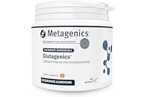 METAGENICS Glutagenics ID - Fonte di L-Glutammina, Amminoacido Condizionatamente Essenziale - 60 Porzione