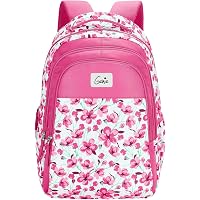 Genie Camellia 27 litres Pink School Backpack (17 inch, Water Resistant)