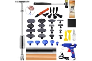Randalfy Randalfy Ausbeul-Set, Gleithammer-Set, Ausbeulwerkzeug, Dellenreparatur mit 21-teiligem Kleber für Heimwerker, Fahrzeug, Kühlschrank, Waschanlage, Dellenentfernung, Ausbeulwerkzeug