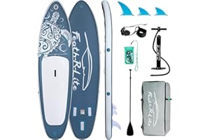 FEATH-R-LITE Aufblasbares Paddle Board Stand Up Paddleboards für Erwachsene SUP mit Zwei verschiedenen Konfigurationen von Zubehör
