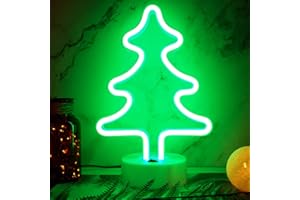YIVIYAR Christmas Tree Neon Light LED Neon Light Christmas Decor USB/Battery Powered Christmas Tree Lights Christmas Centerpieces for Table Christmas Tree Decorations LED Neon Light for Christmas