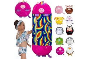 VBVARV Saco De Dormir con Almohada Suave Cuatro Estaciones Cálido Plegable 2 En 1 Saco De Dormir Suave Y Cómodo Adecuado para Niños Niñas