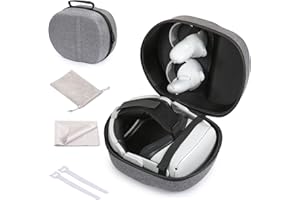 Bjids VR Headset Carrying Case,for Oculus Quest 2/3 All-in-One VR Gaming Headset and Touch Controllers,Gaming Accessories Compatible with Oculus Quest 2/Meta Quest 3