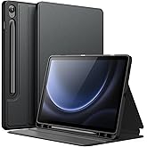 JETech Case for Samsung Galaxy Tab S10 Lite/S10 FE/S9 FE 10.9", Black | Multi-Angle Stand, with S Pen Stand, Slim Protective