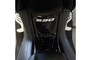 labelbike - Autocollant en Résine Gel 3D pour Repose Pied Avant Compatible avec Yamaha TMAX 530 2017-2019 - Couleur Noir Argent