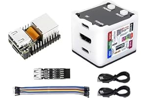 ‎WAYPONDEV Sipeed NanoKVM IP-KVM Mini Remote Control Operations Maintenance Server, 1TOPS NPU 1GHz C906 RISC-V Linux Single Board Computer, mit HD-MI 100M Netzwerkanschluss (NanoKVM Full Set)