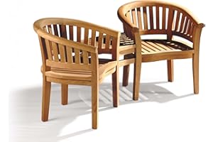 Jati Jack & Jill Garden Love FULLY ASSEMBLED Seat 2-Seater, Grade-A Teak