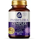 Passiflora Complex &ndash; Passiflora, Valerian, L-Teanin ve Vitamin B6 30 Kaps&uuml;l