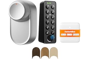 SwitchBot Lock Ultra Silver+Keypad Touch+Hub Mini Matter