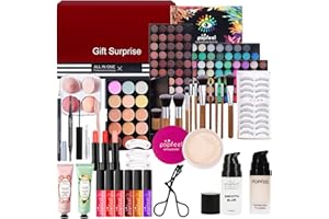 CHSEEO Kit de Maquillaje, Set Maquillaje Mujer, Estuche Maquillaje Mujer, Set de Regalo de Maquillaje Kit de Inicio Completo con Sombras de Ojos, Fundación, Maletín Maquillaje para Niñas Mujeres