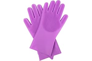 Emmi-pet Gant de toilettage pour chien et chat, pour enlever les poils longs et les poils courts, gant de massage double face pour animaux, gants de ménage pour nettoyer, gants en silicone