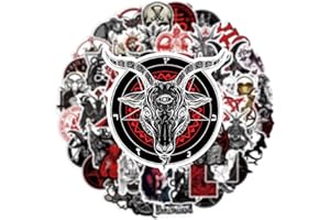 GAOJIWANJU The Teufel Satan Stickers - 50 adesivi impermeabili in vinile per auto, moto, skateboard, chitarra, bagagli, valigie da viaggio, laptop Phone Pad