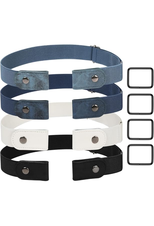 JasGood 2 stuks gespvrije elastische riemen voor dames of heren, zonder gesp, geen uitstulping, onzichtbare riem, 2-zwart/koffie, M-3XL JasGood 2 stuks gespvrije elastische riemen voor dames of heren, zonder gesp, geen uitstulping, onzichtbare riem, 2-zwart/koffie, M-3XL
