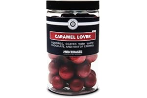 Mon Dragée Dänische Lakritz Kugeln, Caramel Lover 250g, Feinkost Kugeln mit Weißer Schokolade,Glutenfreie Spezialität, Pralinen Geschenk für Feinschmecker und Liebhaber besonderer Süßigkeiten