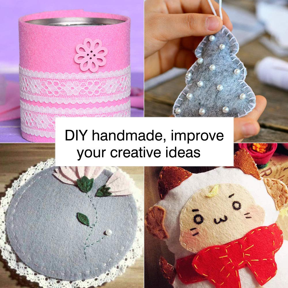 Lavoretti Di Natale Feltro E Pannolenci.Tronisky Feltro In Fogli 40 Colori Feltro E Pannolenci Diy Tessuto Poliestere Per Cucire Mestieri Stoffa Di Cucito Bricolage Tessuto Patchwork Faceshopping