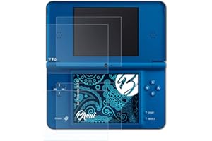 Bruni Schutzfolie kompatibel mit Nintendo DSi XL Folie, glasklare Displayschutzfolie (2er Set)