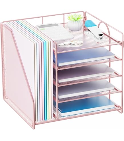 GoMaihe Make-up organizer met 7 laden, 2 stuks bureaubenodigdheden