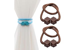 JYJLLM 2 flower shaped curtain ropes with magnetic buckles curtain tie curtain tie backs tie backs for tie backs for curtains curtain curtain holdbacks magnetic tie backs for magnetic tie backs (coffee)