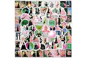 LYLSDSB Wicked Aufkleber 105 Stück Vinyl Cartoon Hexe Sticker für Wasserflaschen Laptop Skateboard Motorrad Koffer Auto Gepäck Scrapbook Fahrrad,Wasserfest Niedlich Funny Sticker für Erwachsene Mädchen